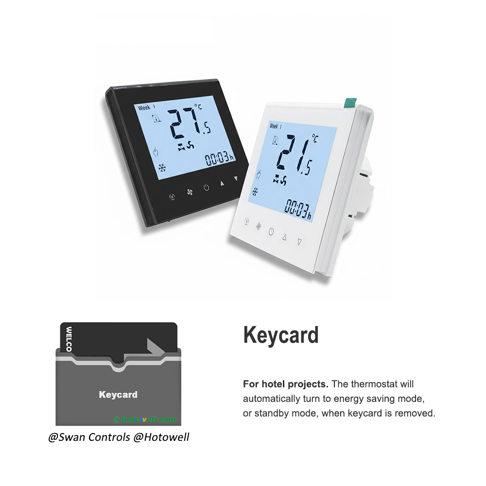 4 Pipe Hotel Room Thermostat Modbus Remote Setback Efficient Operation (m4) 4 Pipe Hotel Room Thermostat Modbus Remote Setback Efficient Operation (m4)