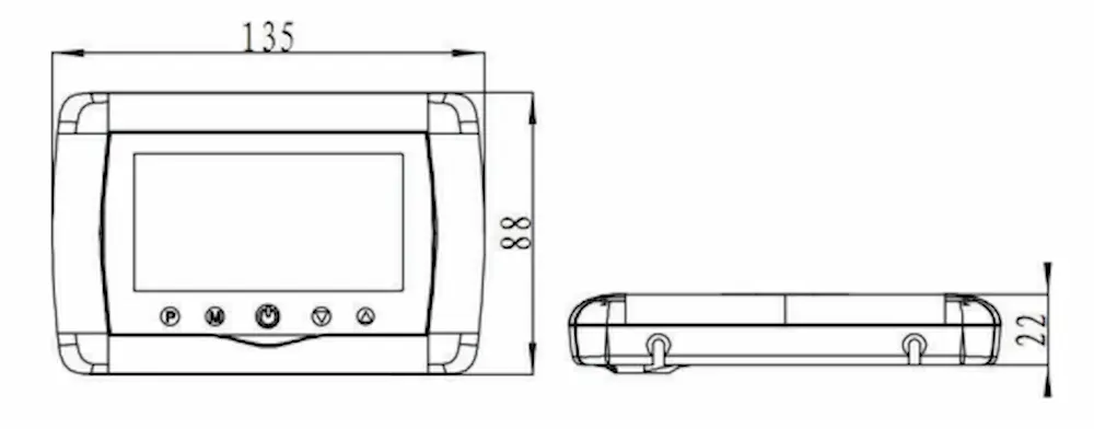 HTW-31-H19 Wireless Heating Thermostats with transmitter and receiver for indoor heating control
