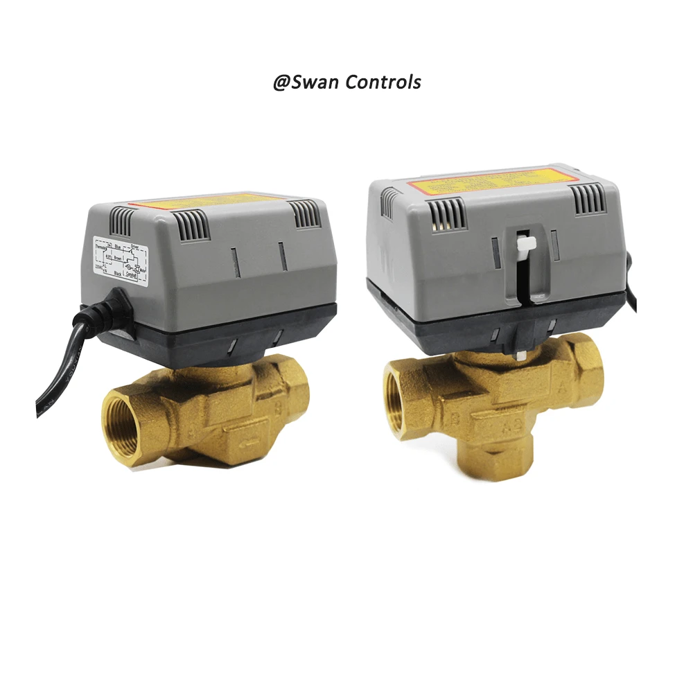 Brass Motorized Valve Same as VC4013 VC6013 Easy Control (m1)