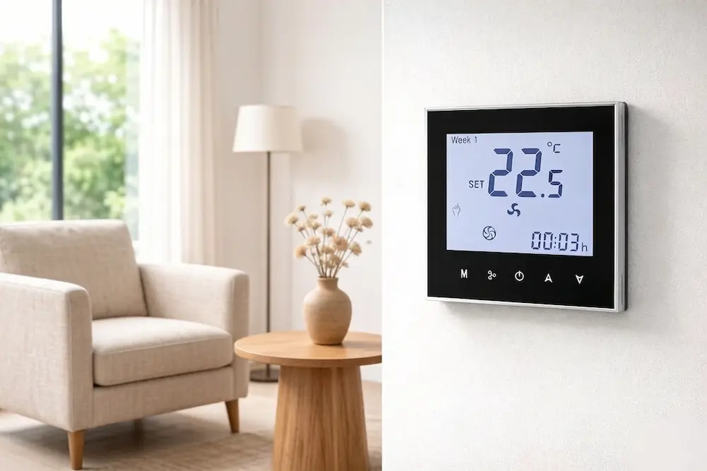 HTW-WF01-FC-4DMN Digital Fan Coil Thermostat for fan coil unit with Modbus control