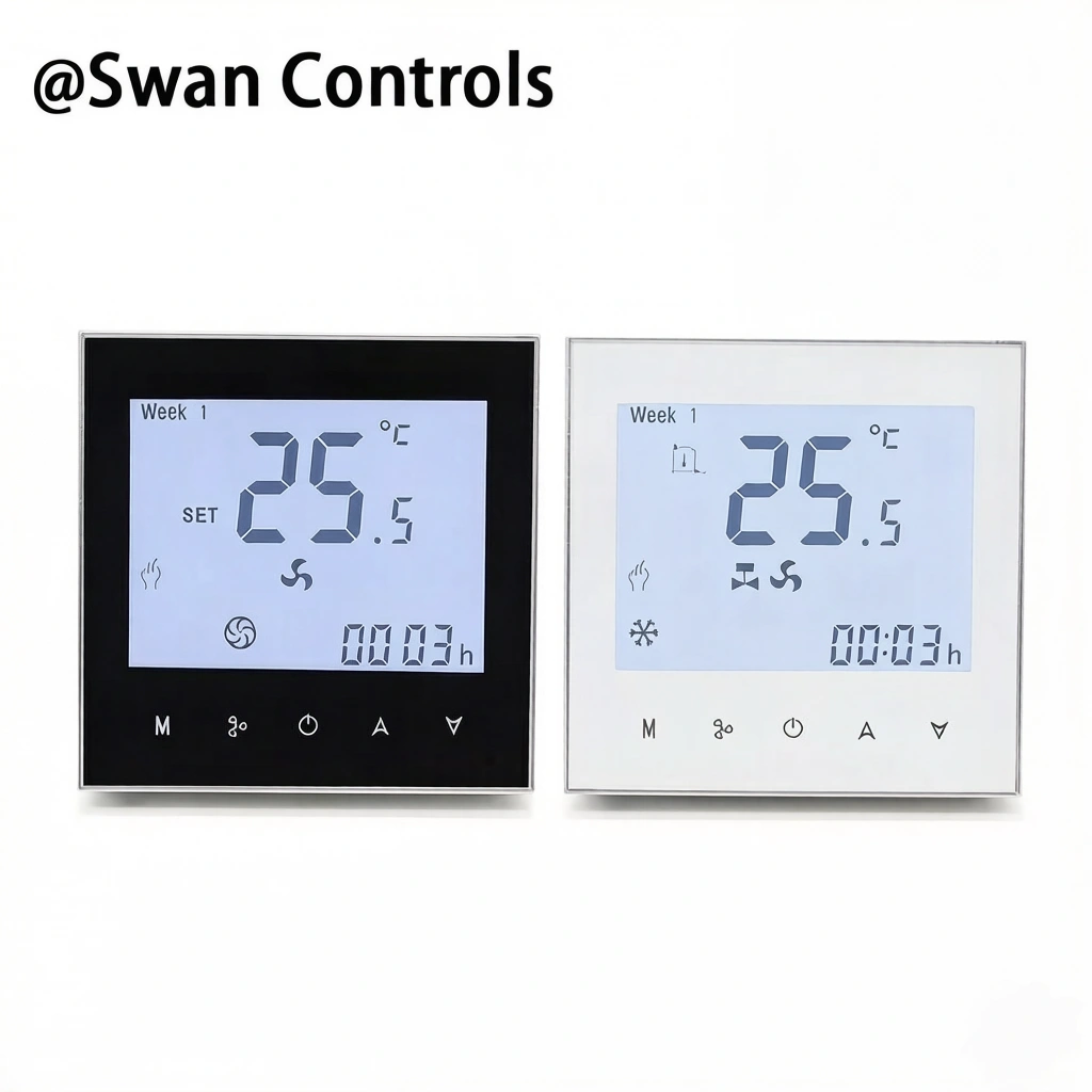 HTW-WF01-FC-4DMN Digital Fan Coil Thermostat for HVAC Systems HTW-WF01-FC-4DMN Digital Fan Coil Thermostat for fan coil unit with Modbus control