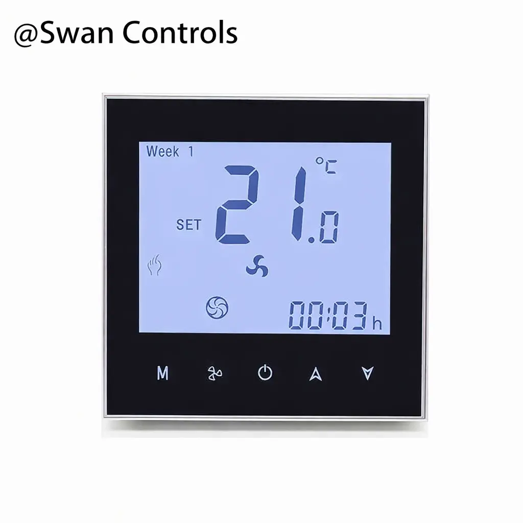 HTW-WF01-FC-KB Fan Coil Thermostat with BACnet for Hotel Room Control HTW-WF01-FC-KB Fan Coil Thermostat with BACnet and keycard control for hotel HVAC systems