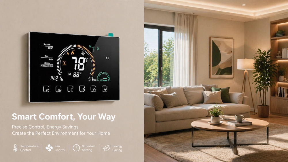 HTW-MT08-B Heat Pump Household Thermostat for multi-stage HVAC system control