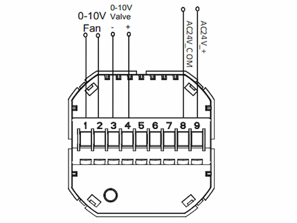 HTW-WF01-FVM Household Thermostats for EC Fan and Modulating Valve Control