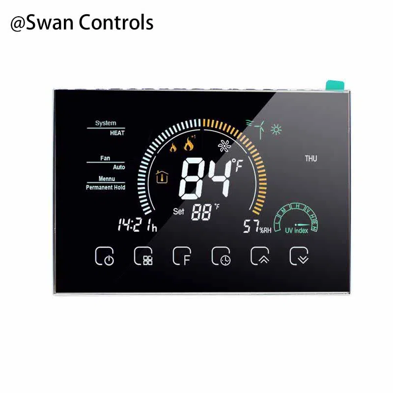 HTW-MT08-BWF-AD Housing Room Thermostat for Heat Pump Control HTW-MT08-BWF-AD Housing Room Thermostat with WiFi for heat pump HVAC system