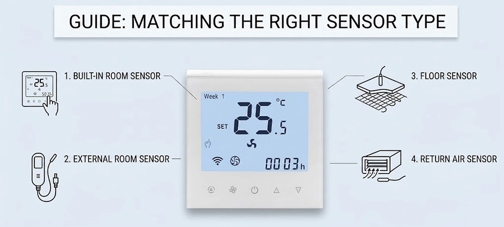 How to Match a Digital Thermostat with the Right Sensor, Relay or Output Type (HTW-WF11)