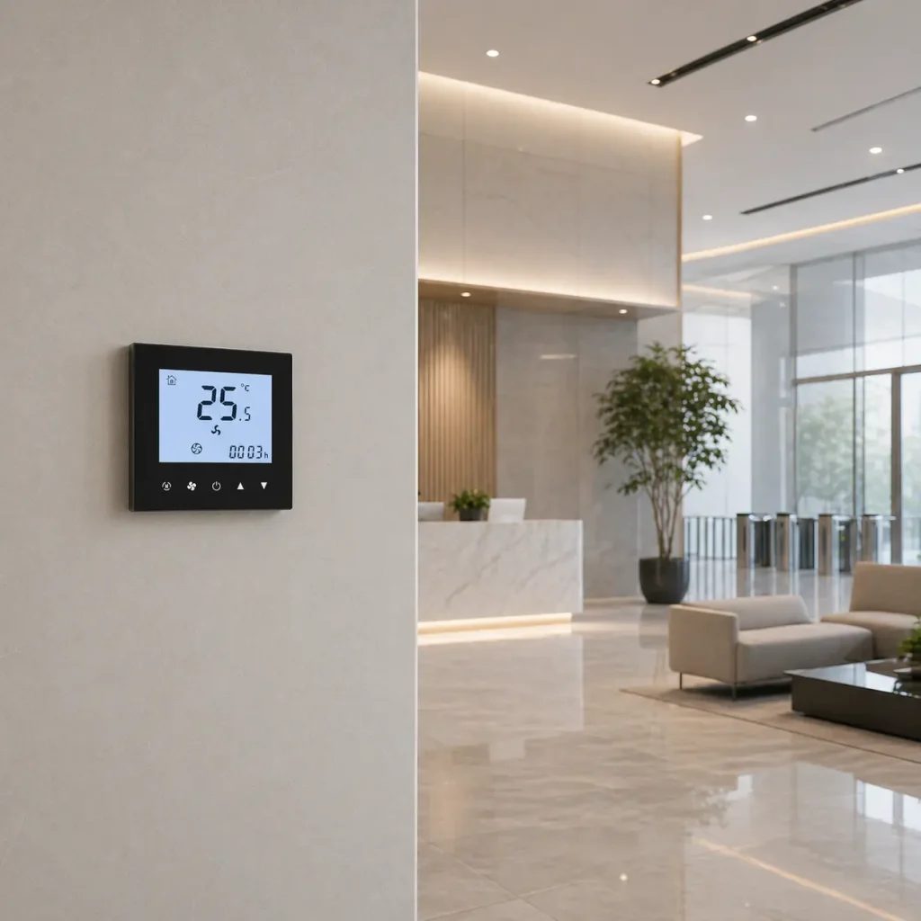Thermostat for OEM commercial room control and long term project reliability