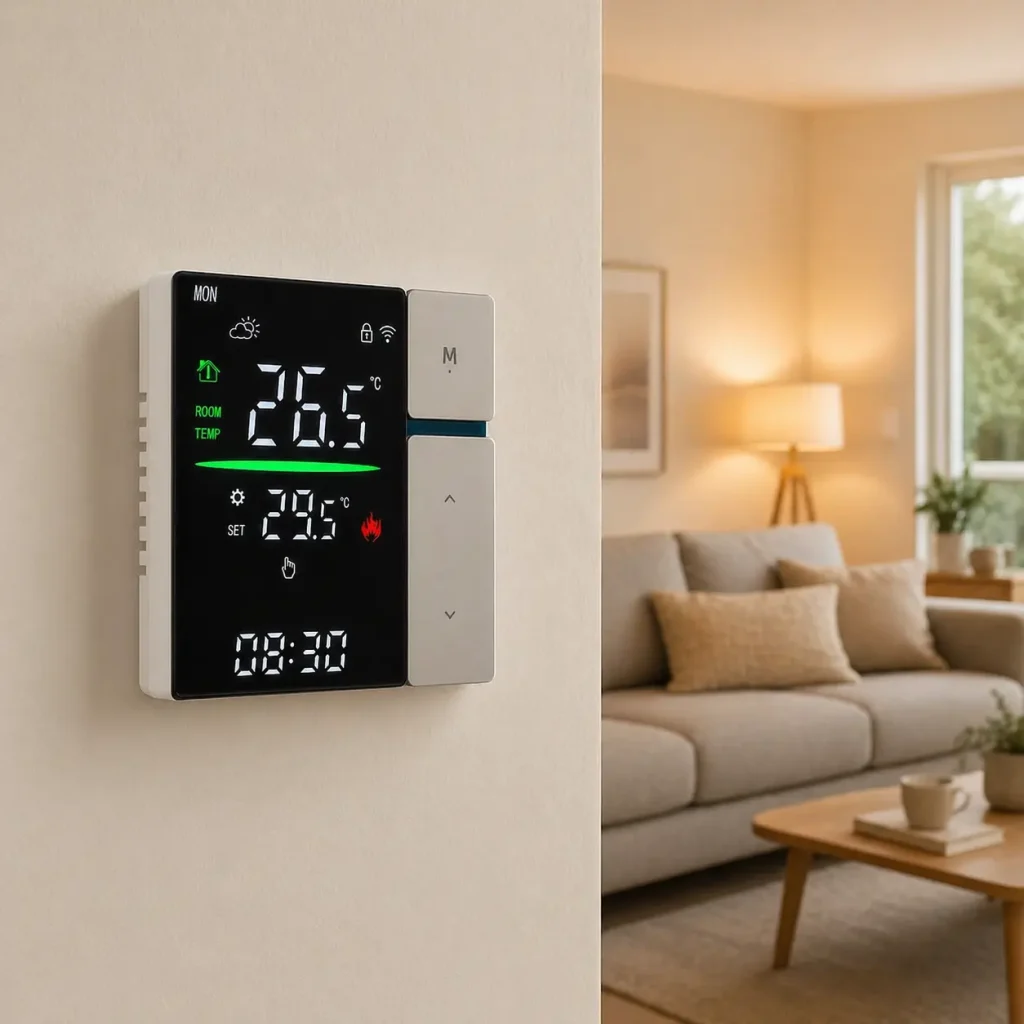 Boiler thermostat working principle in home heating system