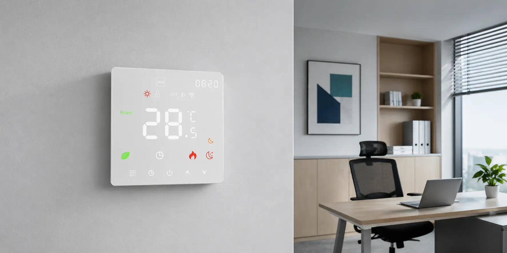 Smart thermostat compatibility with boiler heating control