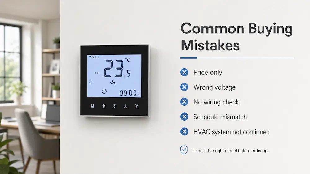 Buyer checklist for choosing a programmable thermostat