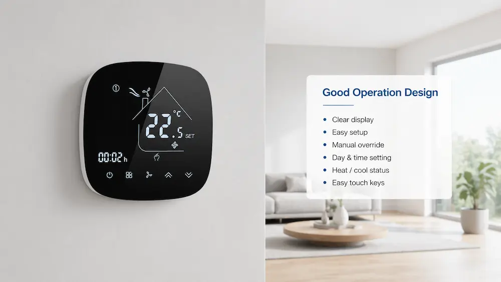 Programmable thermostat supplier checklist for export orders