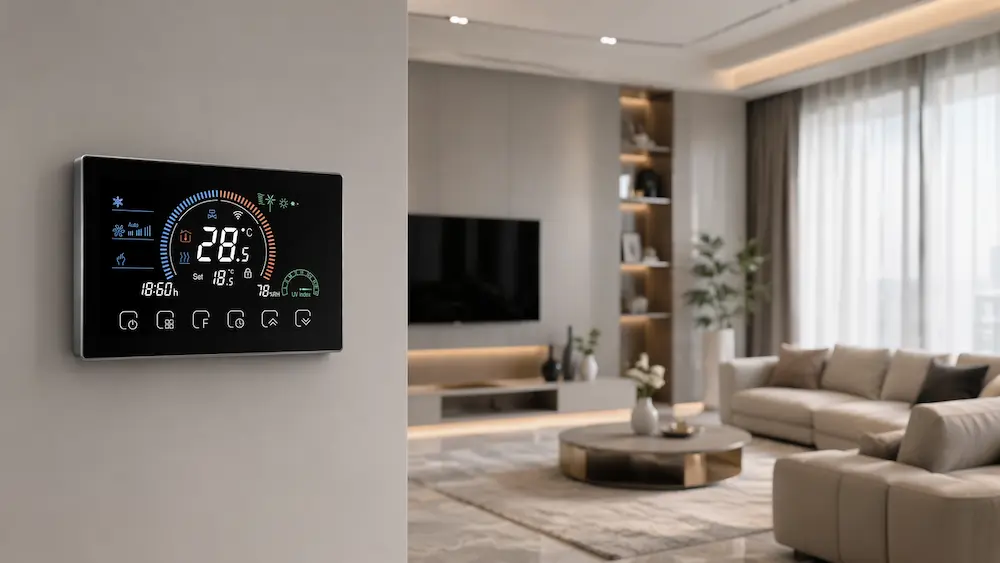 HTW-MT08-FC-2W WiFi Smart Room Controller for 2 pipe fan coil HVAC system control
