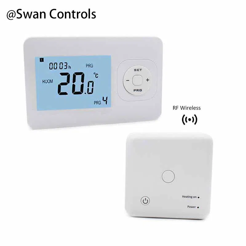 HTW-31-WKT13-WF-H/C Room Heating Thermostat for Wireless Heating and Cooling Systems HTW-31-WKT13-WF-H/C Room Heating Thermostat with wireless transmitter and receiver for HVAC heating and cooling control