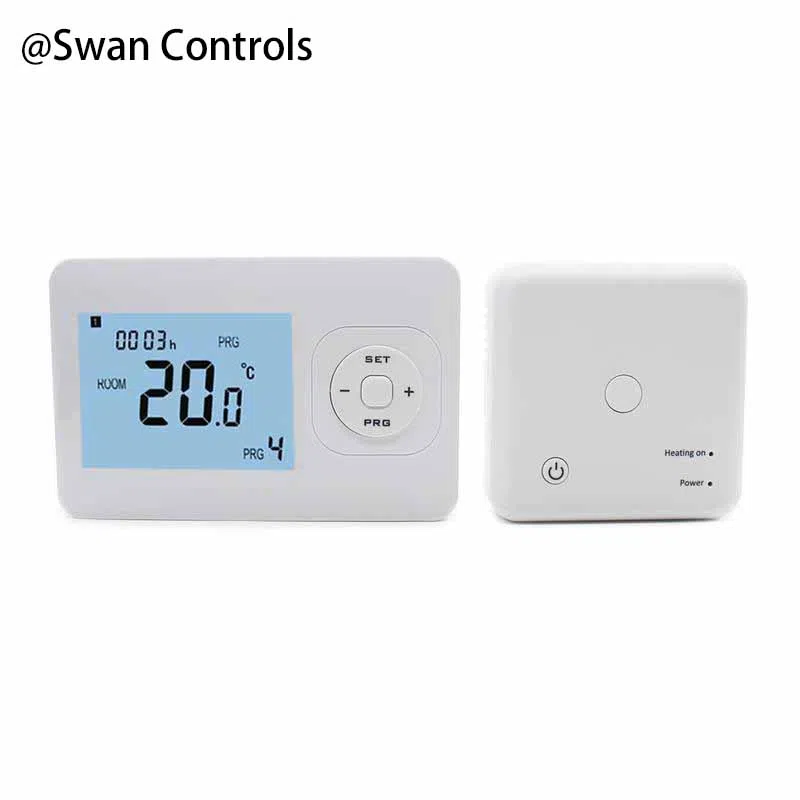 HTW-31-WKT13-WF-H/C Room Heating Thermostat for Wireless Heating and Cooling Systems HTW-31-WKT13-WF-H/C Room Heating Thermostat with wireless transmitter and receiver for HVAC heating and cooling control