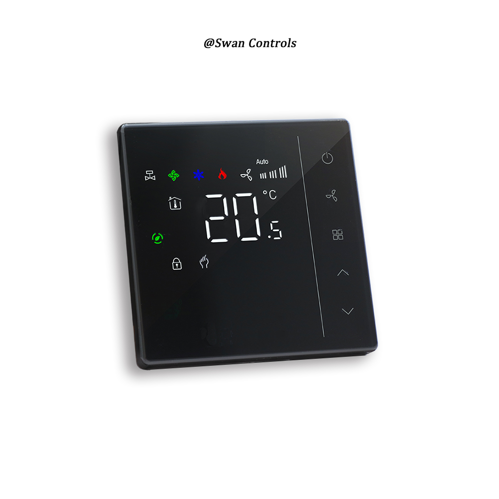 Standalone 2 Pipe Fan Coil Thermostat AC System Simple LED Interface (m1)