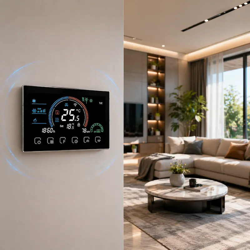 HTW-MT08-FC-4 Standalone Fan Coil Thermostats for 4 pipe HVAC system control