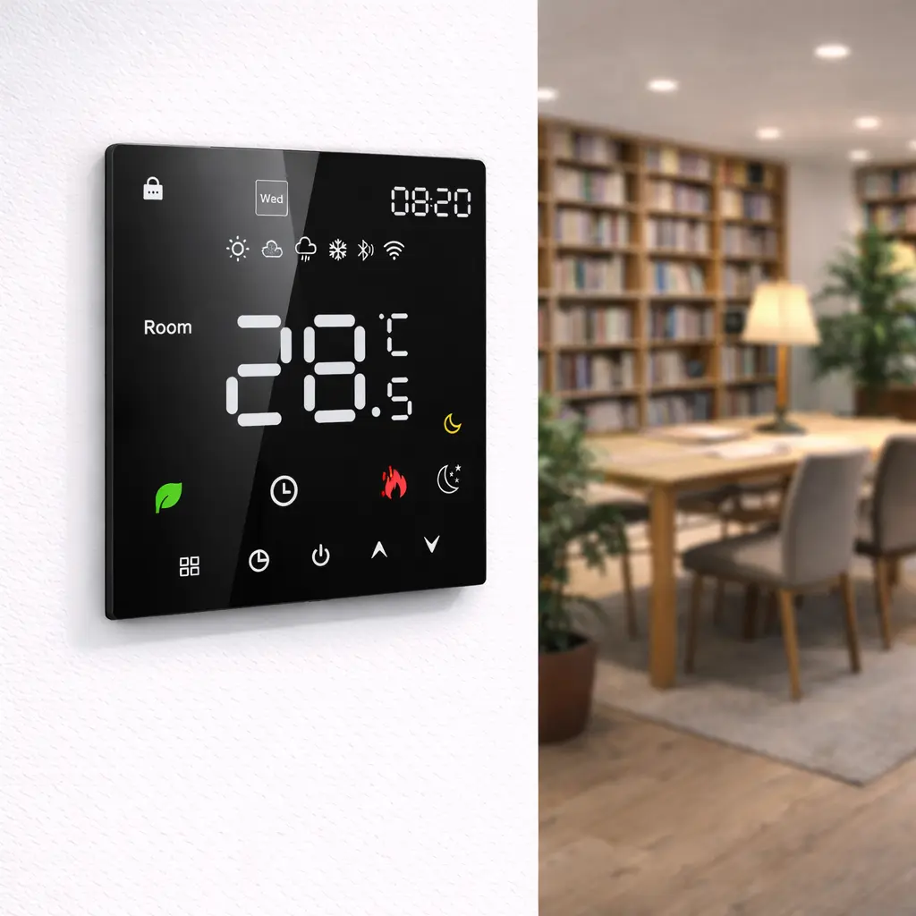 HTW-WF07RP-3ANV-G WiFi Water and Boiler Heating Thermostat with LED screen and touch button