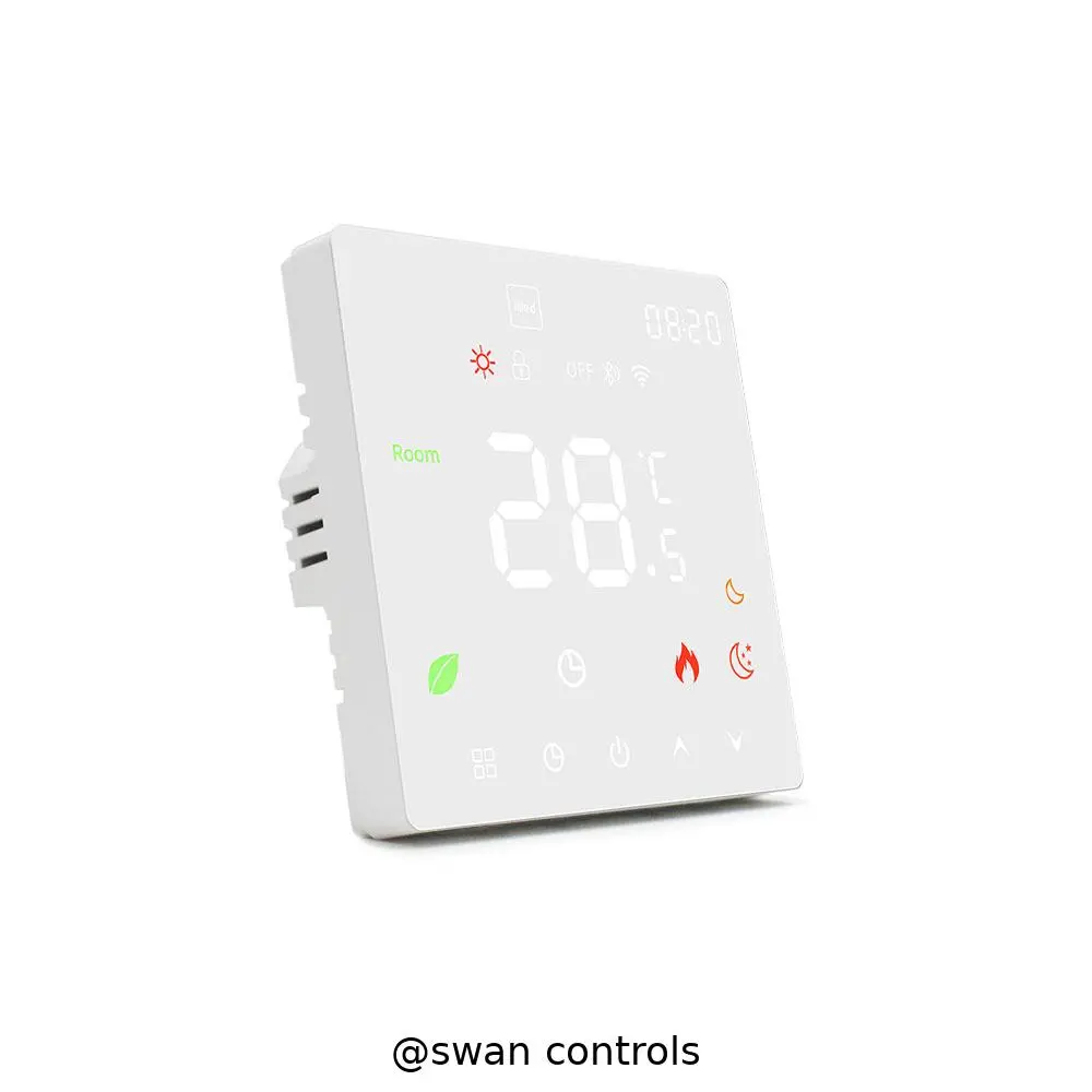 Reliable 16A WiFi Electric Heating Thermostat with LED screen and mobile app control HTW-WF07RP-16A-W WiFi Electric Heating Thermostat with LED screen and app control