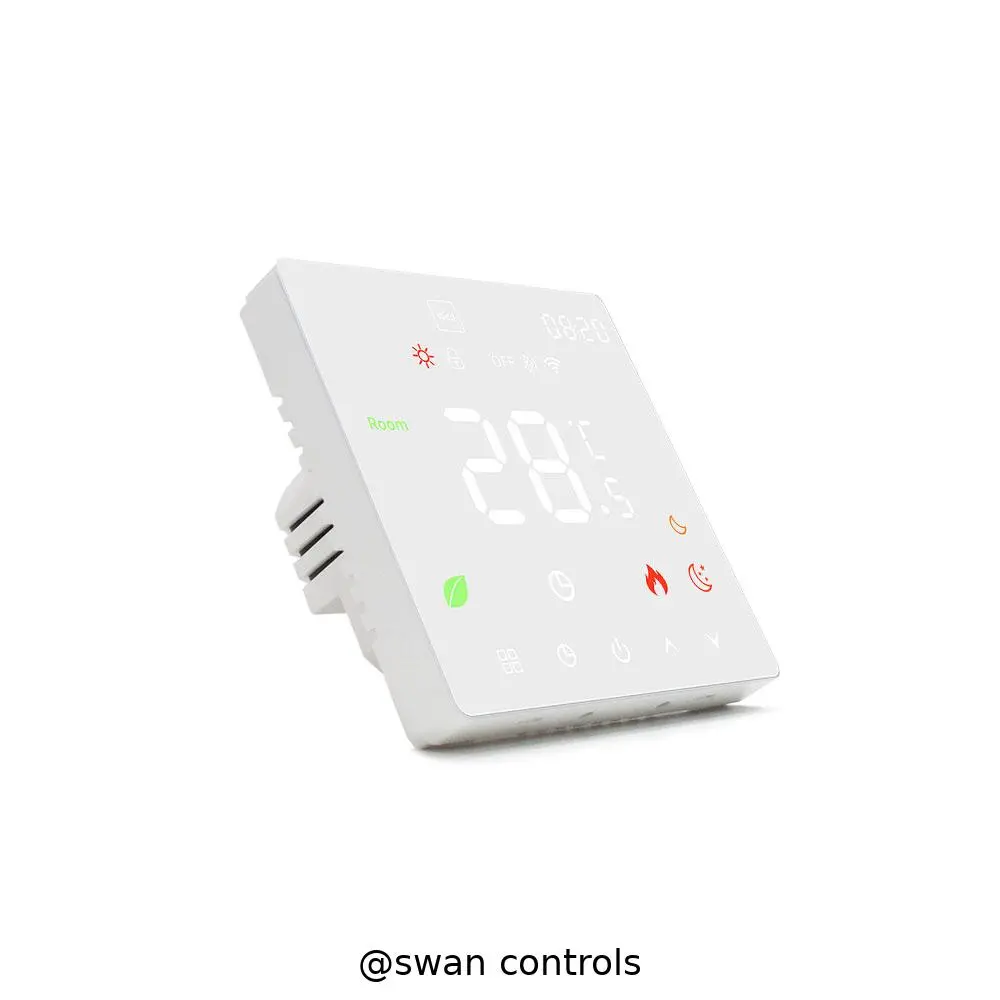 Cost-Effective WiFi Water and Boiler Heating Thermostat with LED colourful touch screen HTW-WF07RP-3ANV-W WiFi Water and Boiler Heating Thermostat with LED colourful touch screen