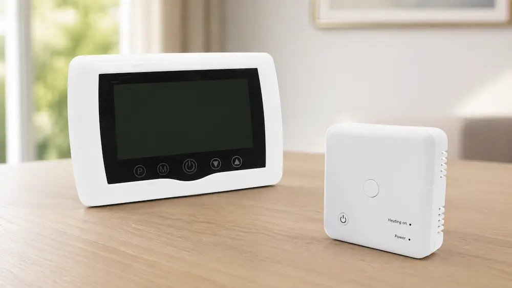Wireless thermostat signal loss through walls and metal cabinets