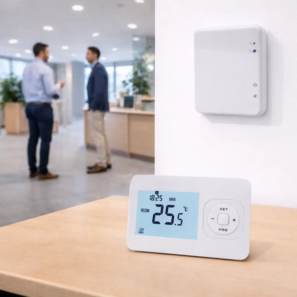 HTW-WKT13-PRO WiFi Wireless Boiler Thermostat with programmable control and wireless receiver