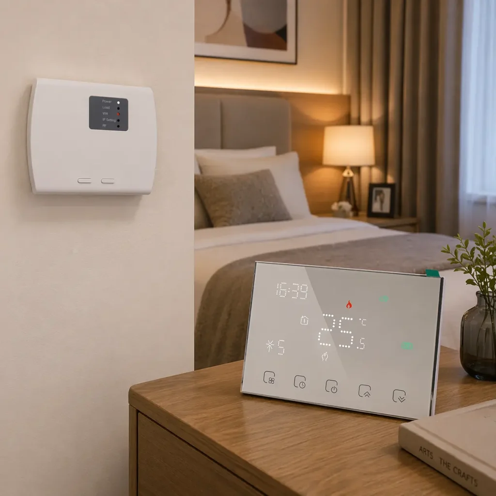 HTW-WKT18-16ANV1 Wireless Heating Thermostat with touch buttons for electric and boiler heating control