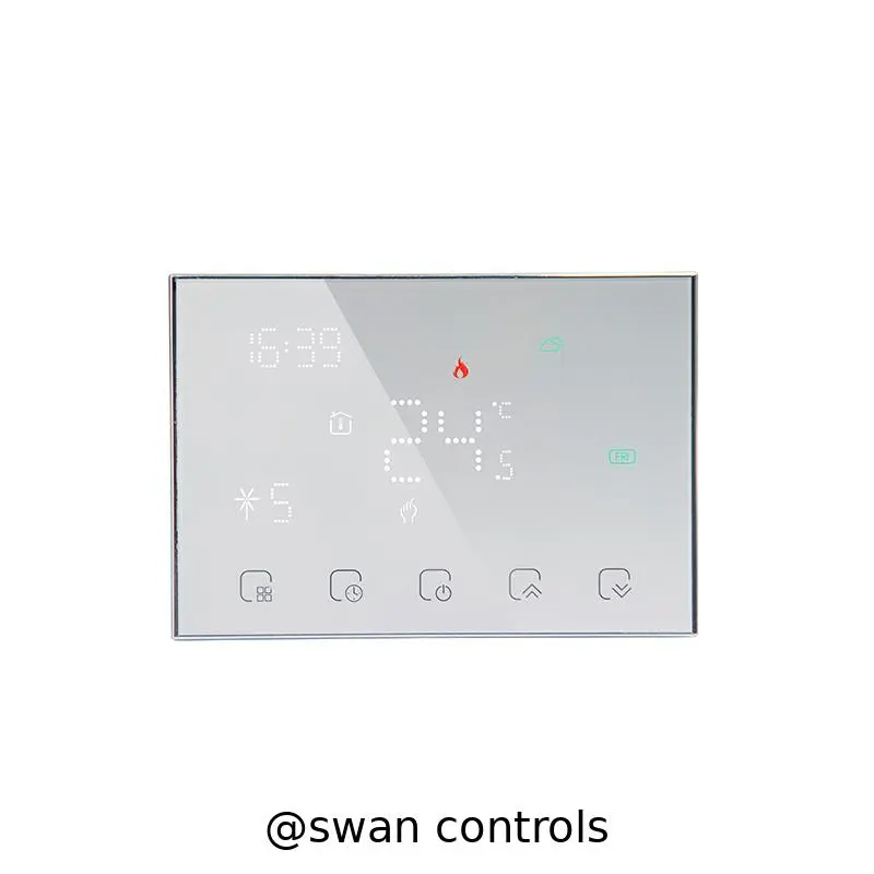 Wireless Thermostat LED Touch Button for Water Heating and Electric Heating Control HTW-WKT18-316A1 Wireless Thermostat with LED screen and touch buttons for water and electric heating control