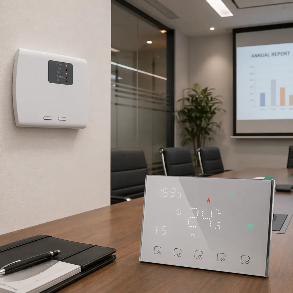 HTW-WKT18-316A3 WiFi Wireless Thermostat with LED touch screen for water and electric heating control