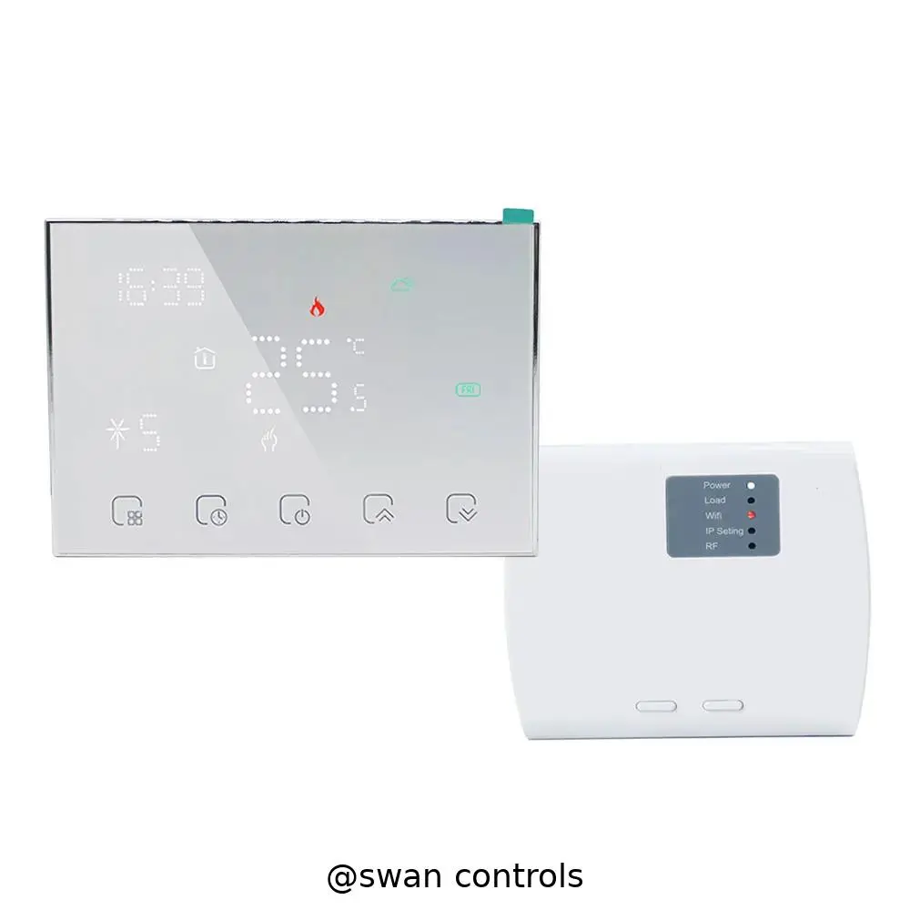 Factory Supply Wireless Heating Thermostat 3A Battery LED Screen for Water and Boiler Heating HTW-WKT18-3ANV1 Wireless Heating Thermostat HTW-WKT18-3ANV1 battery powered wall mounted controller for water and boiler heating system