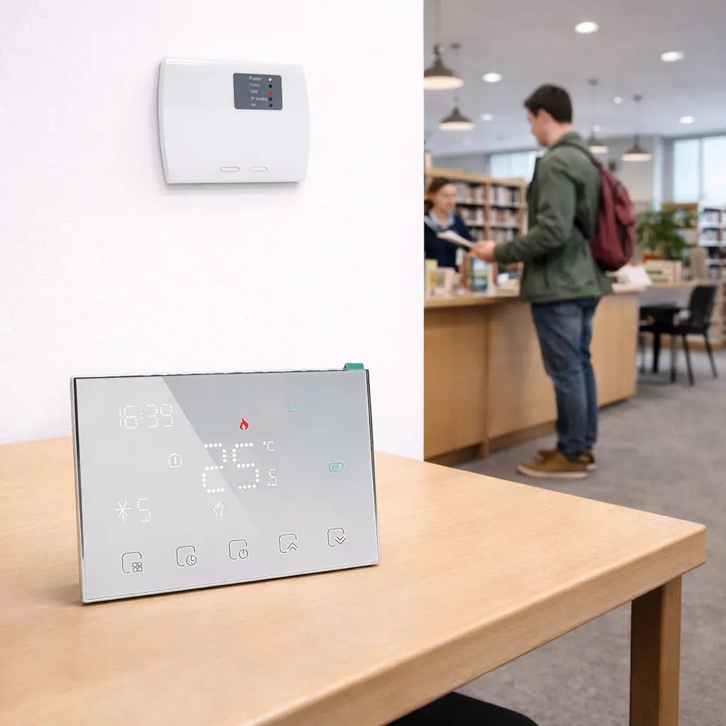 HTW-WKT18-NV3 WiFi Wireless Boiler Heating Thermostat LED touch screen smart controller for heating system