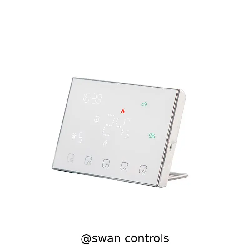 Factory Supply Wireless Heating Thermostat 3A Battery LED Screen for Water and Boiler Heating HTW-WKT18-3ANV1 Wireless Heating Thermostat HTW-WKT18-3ANV1 battery powered wall mounted controller for water and boiler heating system