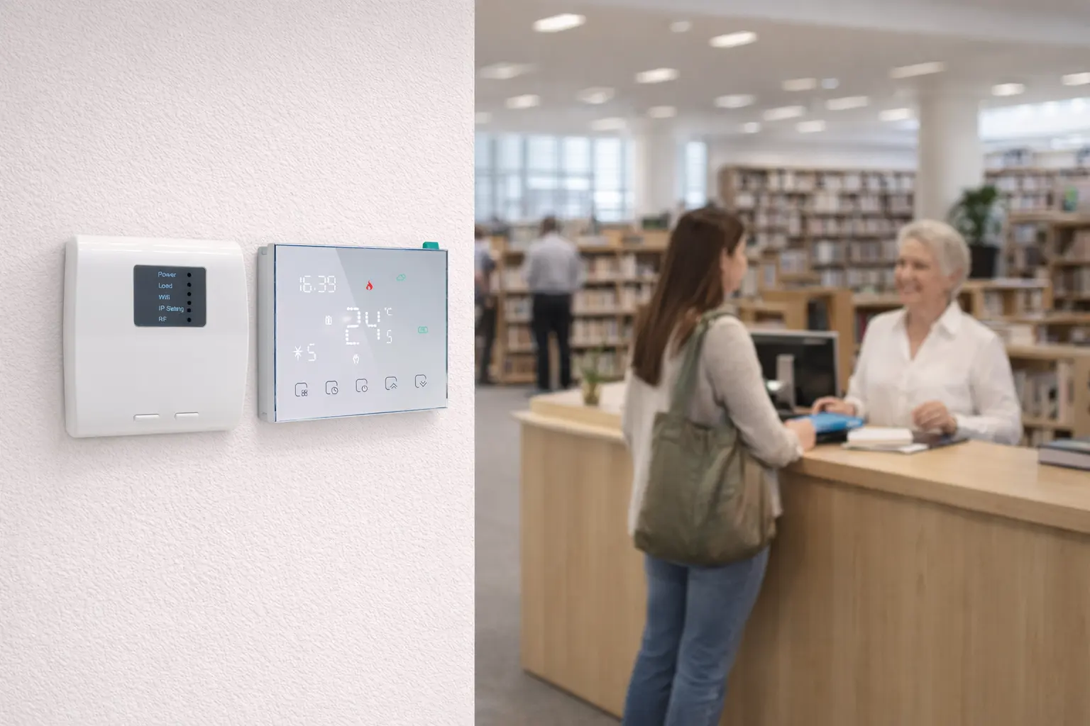 HTW-WKT18-NV3 WiFi Wireless Boiler Heating Thermostat LED touch screen smart controller for heating system