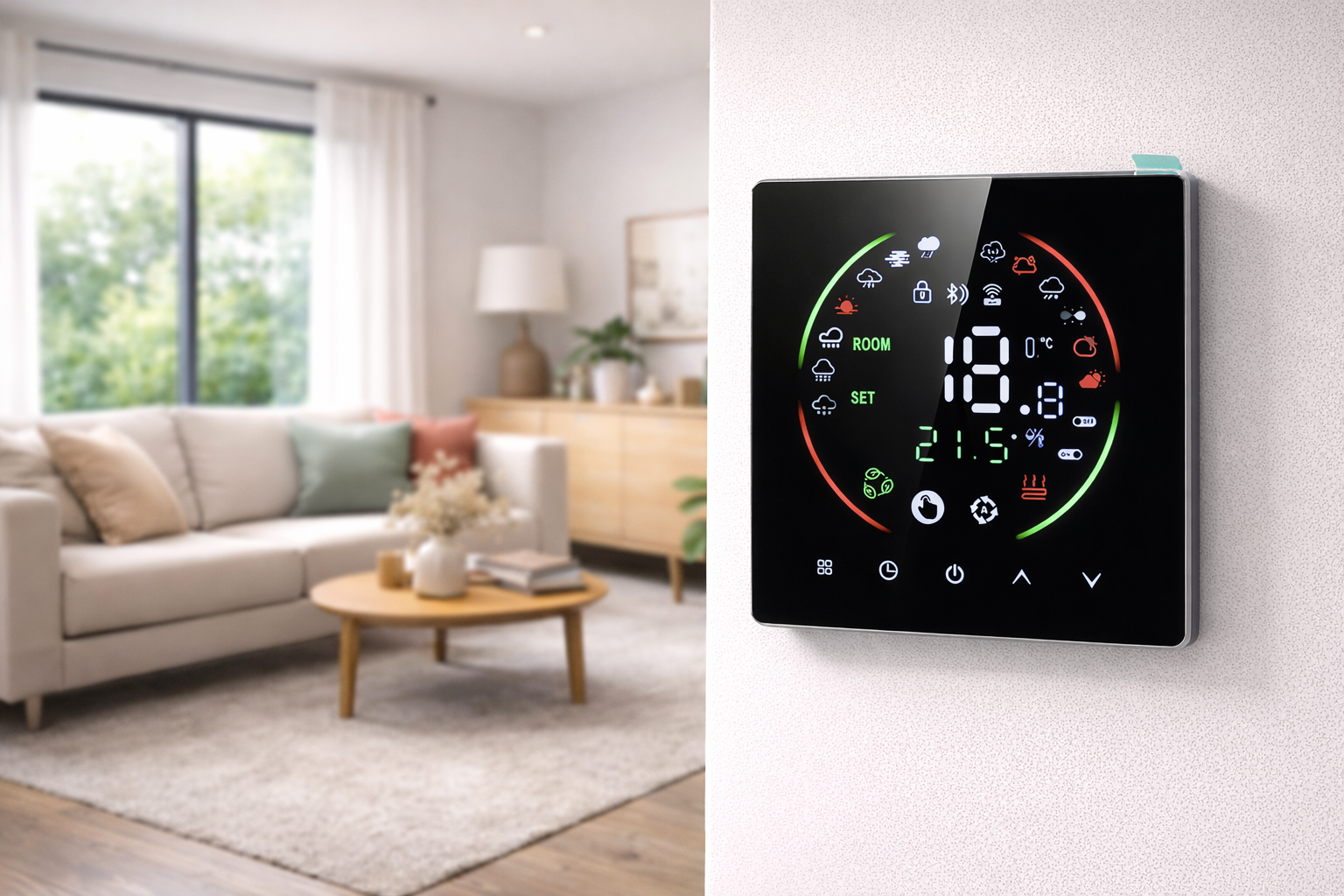HTW-WF03RP-3ANV Wifi Water Gas Boiler Heating Thermostat with LED display for home heating