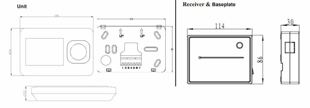 HTW-31-WKT13V Wireless Heating Thermostat for Water and Electric Heating Control