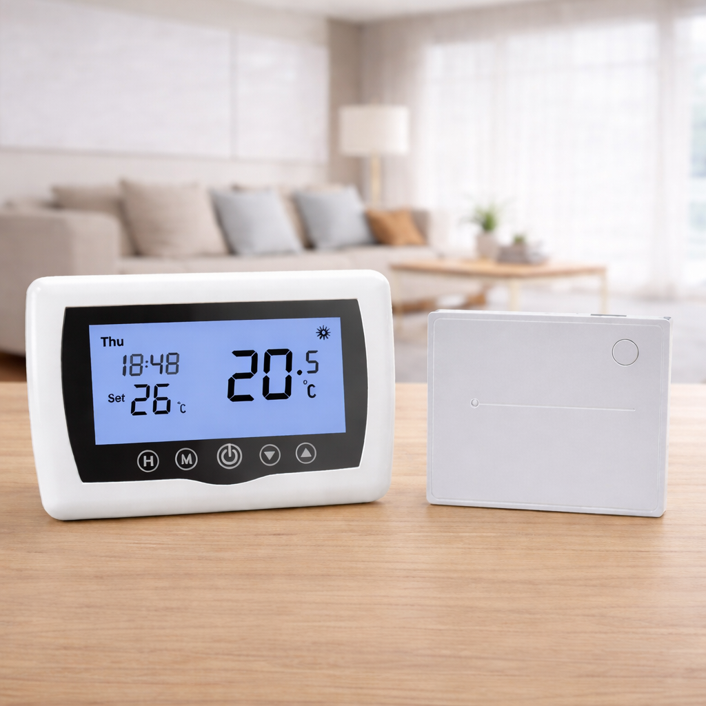 HTW-31-H19 Wireless Heating Thermostats with transmitter and receiver for indoor heating control
