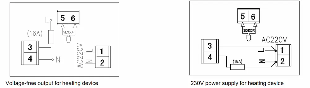 HTW-31-H19 Wireless Heating Thermostats with transmitter and receiver for indoor heating control