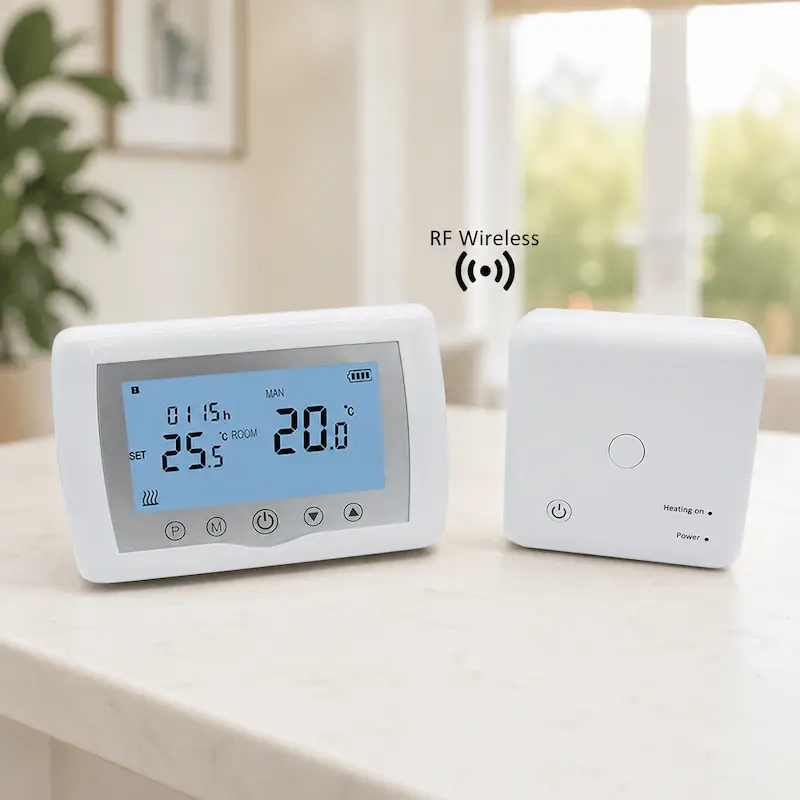 Wireless thermostat settings affecting comfort stability and energy use