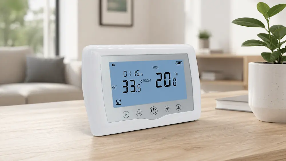 Wireless thermostat fan speed setting for airflow and noise control