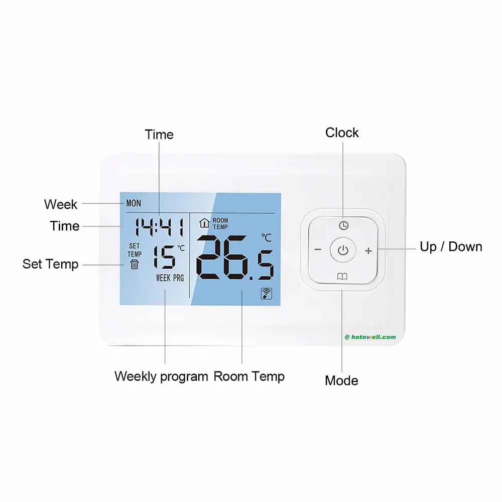 Wireless Thermostat 220V Smart Wifi Thermostat for Water Heating Classic Design (m3) Wireless Thermostat 220V Smart Wifi Thermostat for Water Heating Classic Design (m3)