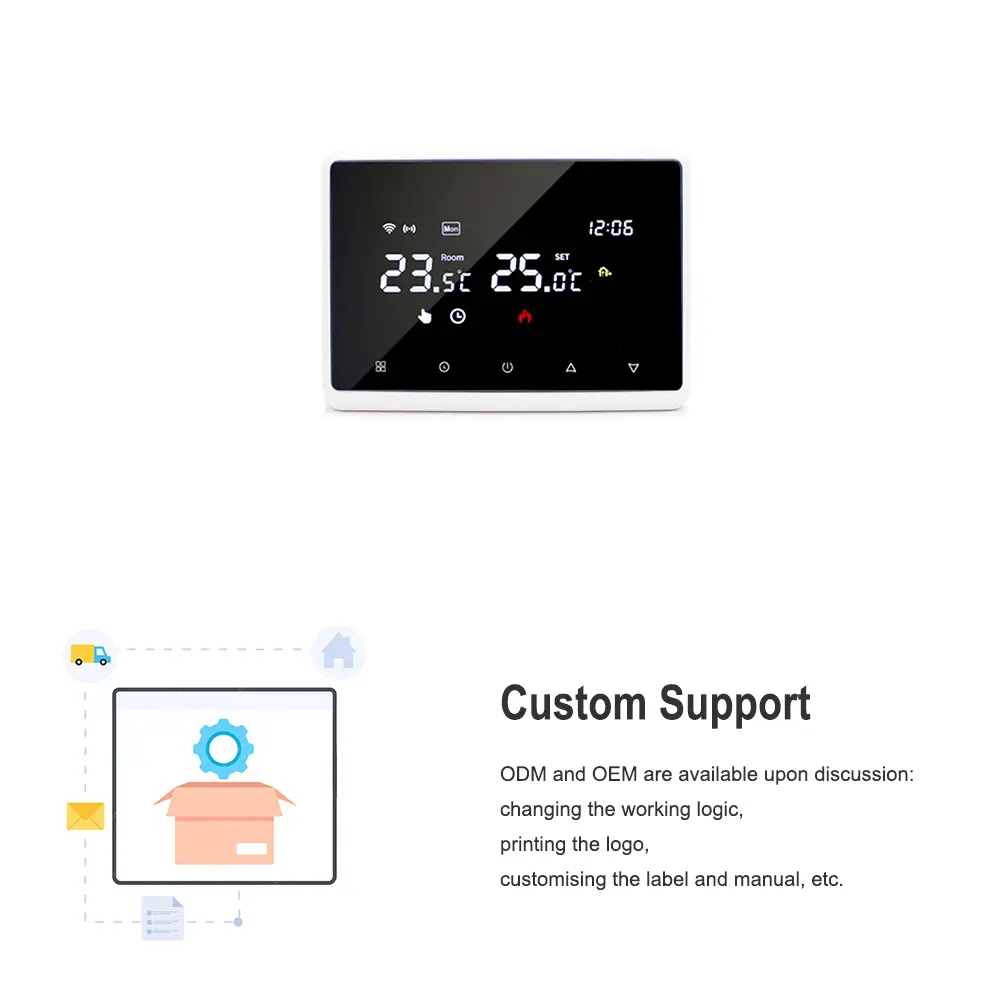 Wireless Thermostat Boiler Heating Thermostat 230V and Battery Power Convenient Control (m2) Wireless Thermostat Boiler Heating Thermostat 230V and Battery Power Convenient Control (m2)