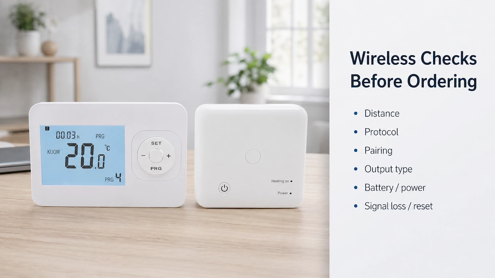 Wireless thermostat buyer checklist for HVAC projects