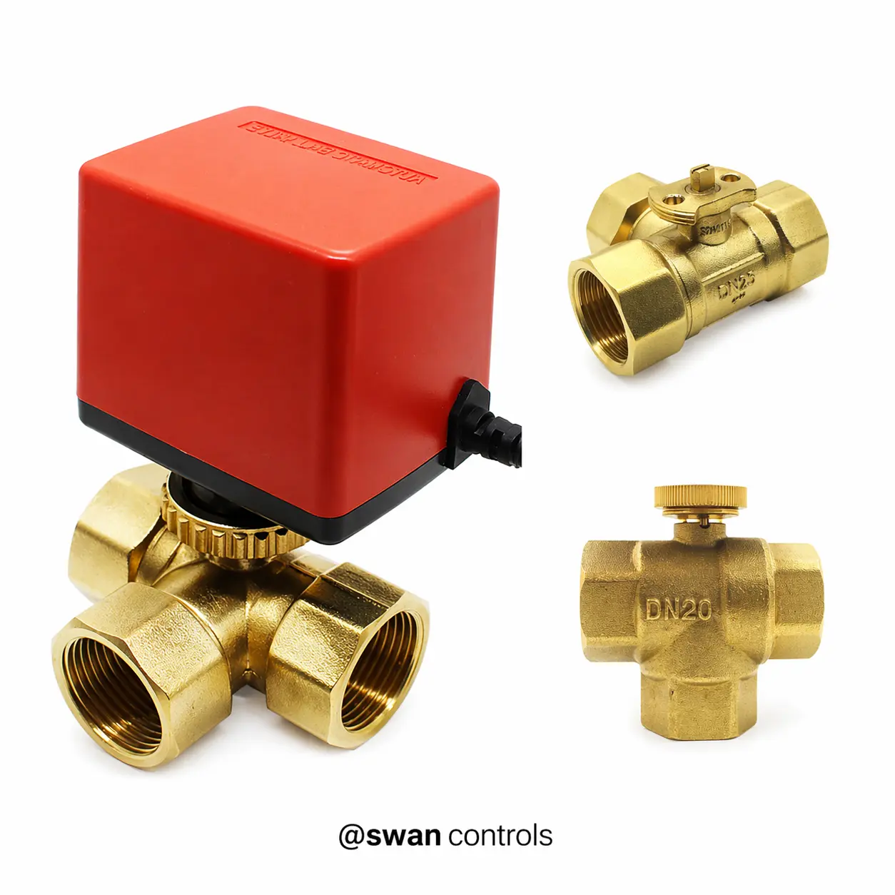 Motorized Ball Valve 2 Way 3 Way SPST SPDT Control for FCU HVAC System HTW-DH HTW-DH motorized ball valve for FCU system with 2 way and 3 way control SPST SPDT actuator for HVAC water flow control