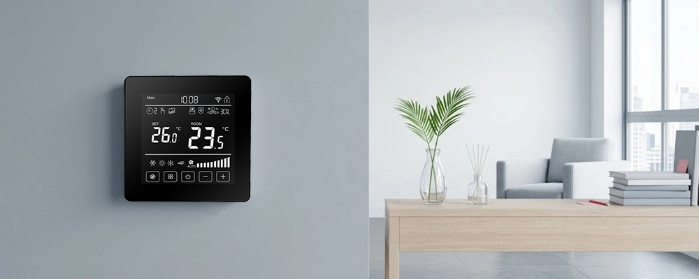 HTW-FC08-ECNW Digital Thermostat for a Hotel FCU OEM Project