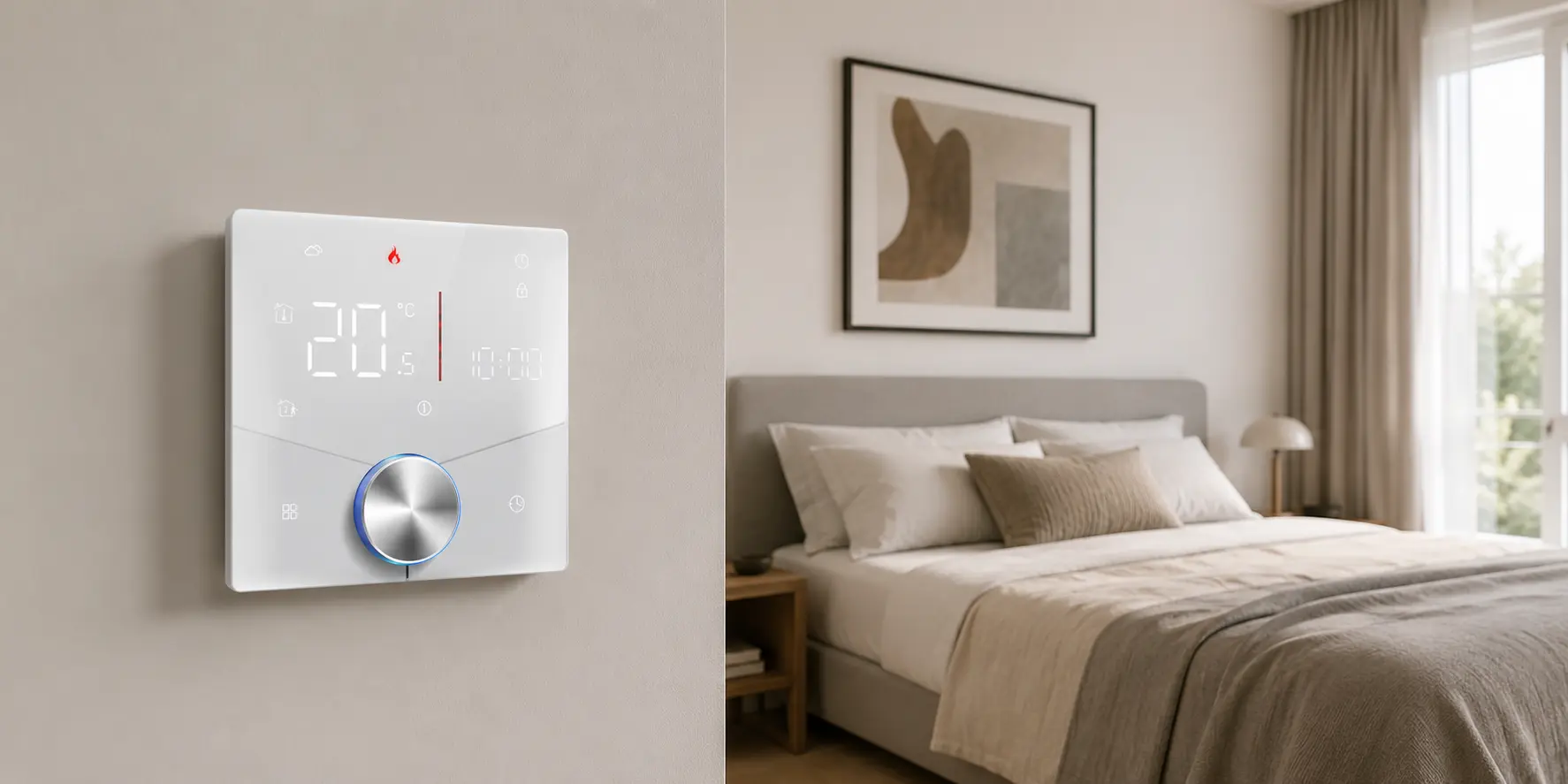 Smart boiler thermostat OEM feature evaluation for heating projects