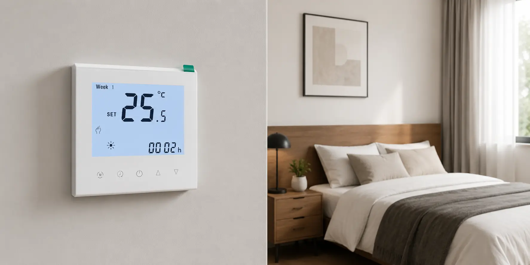 Residential and commercial underfloor heating thermostat buying comparison