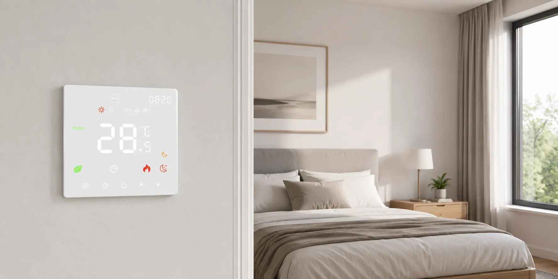 Electric and water underfloor heating thermostat system confusion