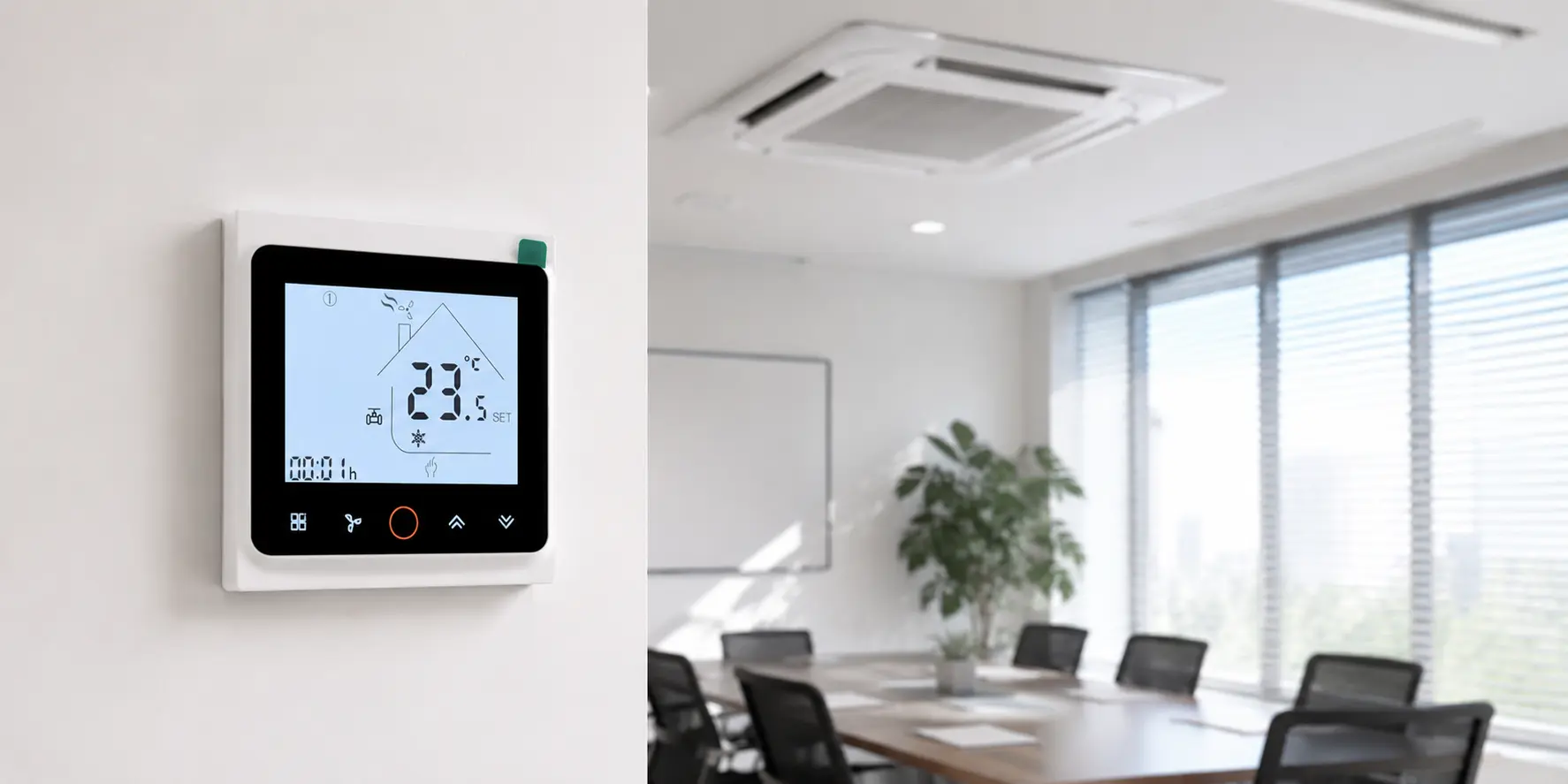 Residential and commercial installation logic for underfloor heating thermostat wiring
