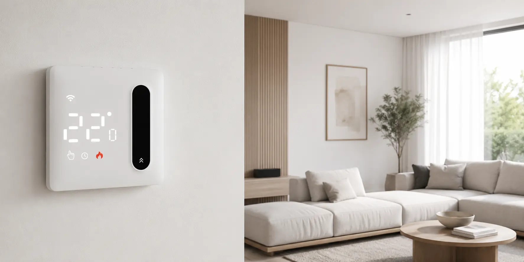 Residential and commercial underfloor heating thermostat settings comparison