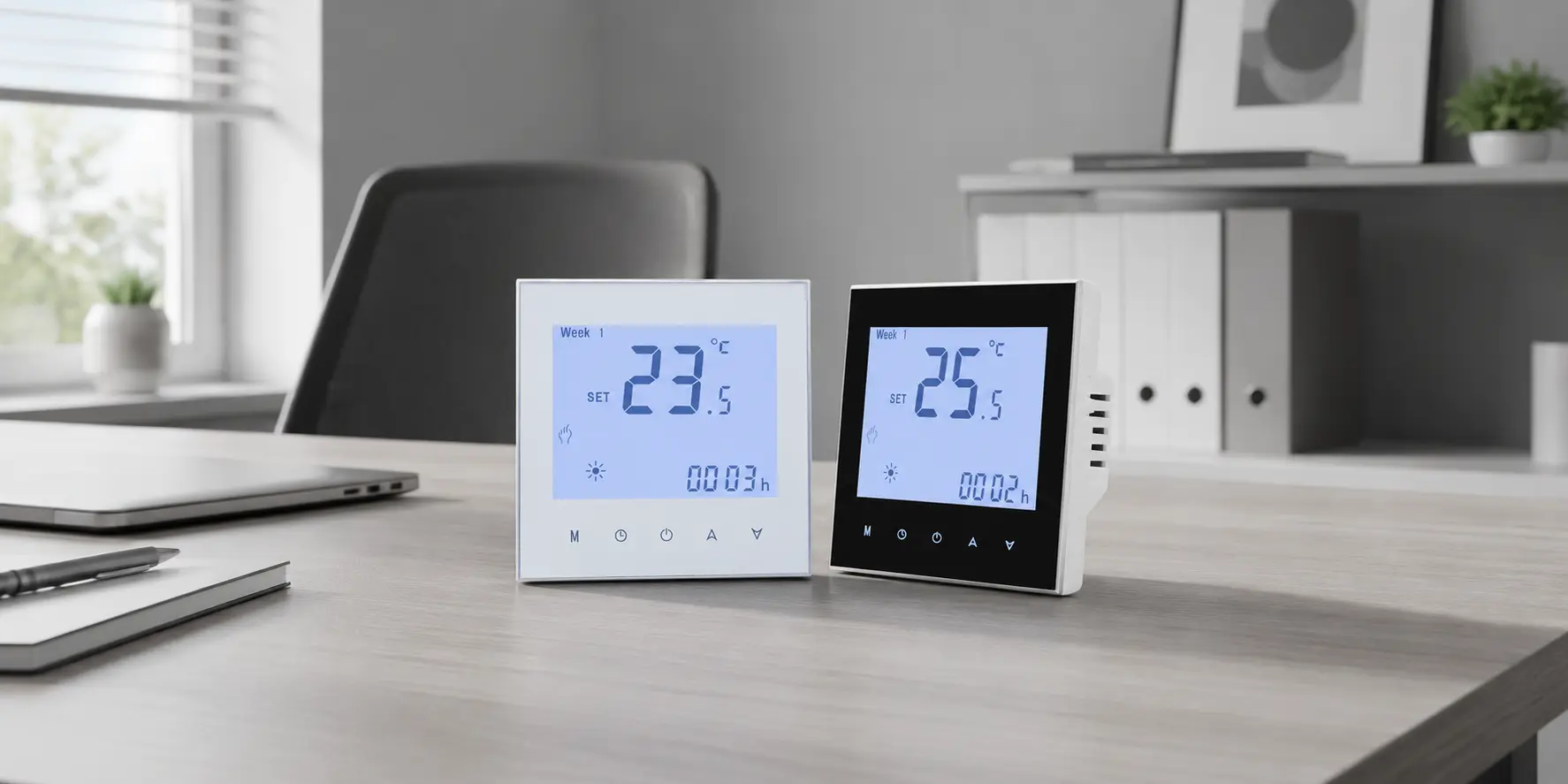Room thermostat placement affecting boiler thermostat comfort and stability