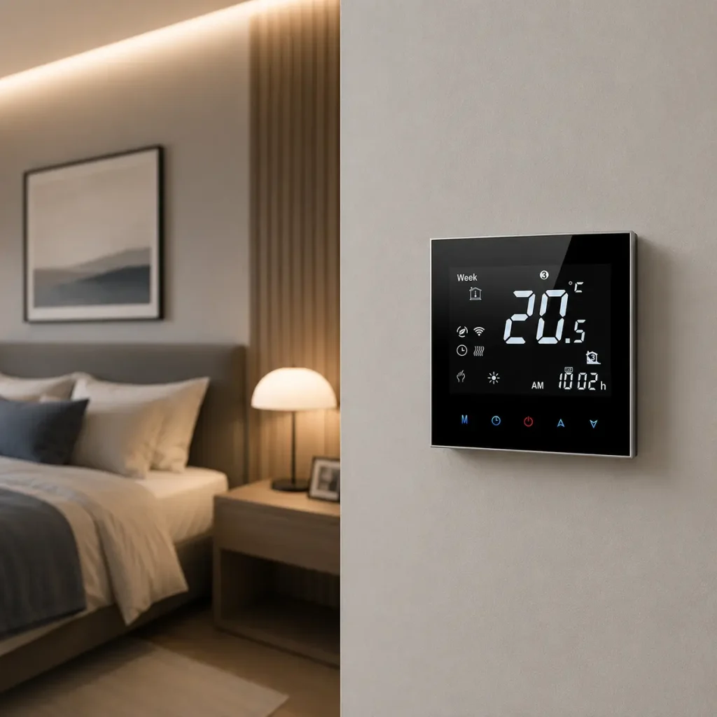 thermostat with Modbus communication for HVAC integration